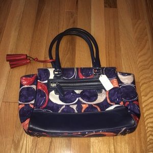 Coach Legacy Heritage Doodle Satchel